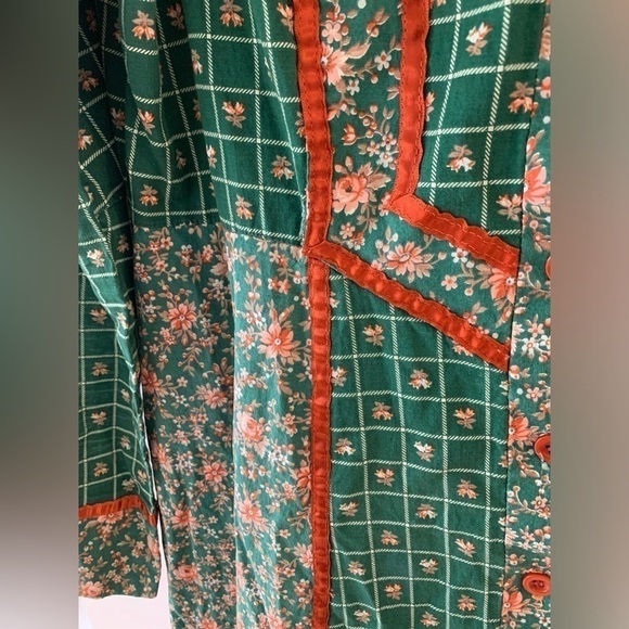 GUNNE SAX Green Floral Prairie Dress - Picture 9 of 11